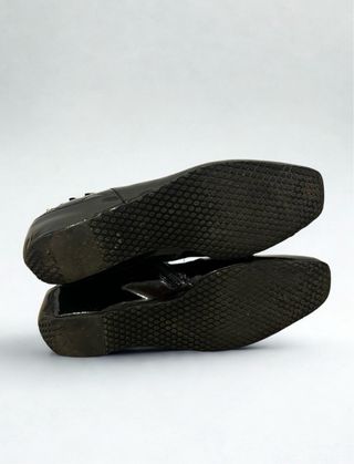 Botas altas negras acolchadas