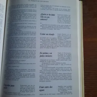 El porque de los dichos. Tapa dura con sobrecubier