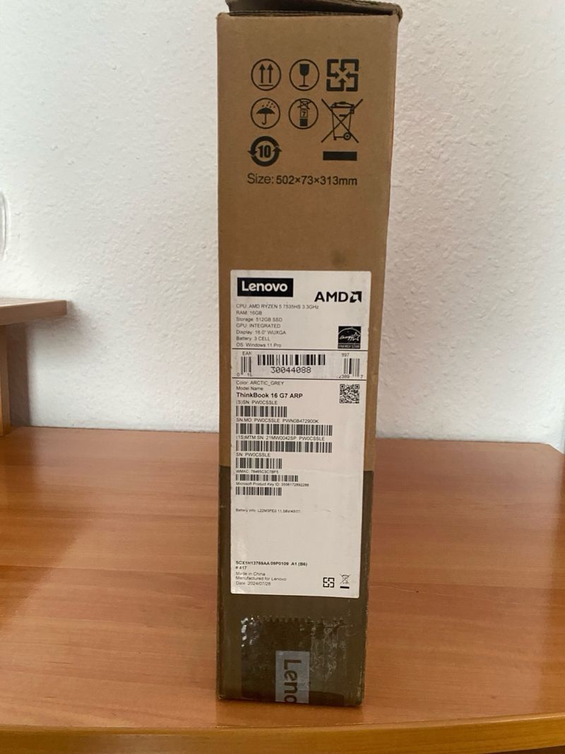 Portátil Lenovo ThinkBook 16 G7 ARP afbeelding 6
