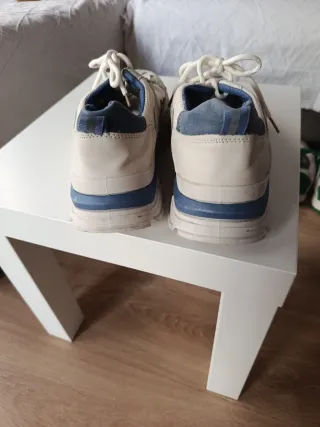 Zapatillas Fashion Beige y Azul