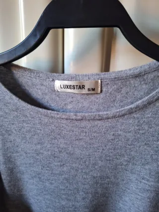 Abito maglia grigio volant e fiocchi S/M