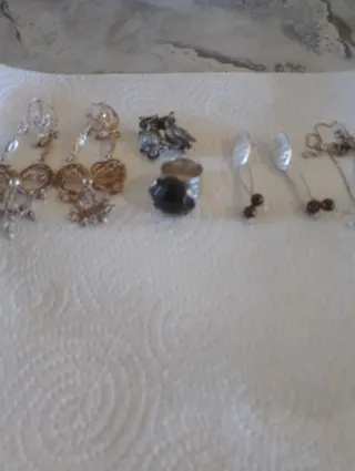 Conjunto Pendientes y Anillo Plata