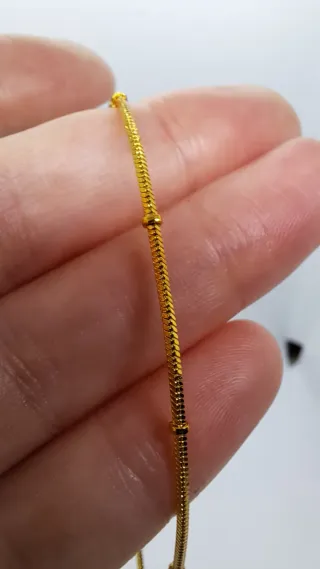 Pulsera 20cm Oro 18kt Bolitas