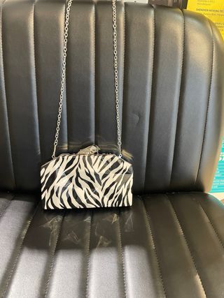 Bolso de mano Clutch con estampado de cebra - Dise