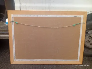 Antiguo grabado inglés The Meet at Warmington.