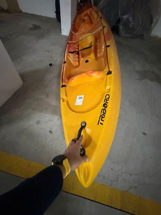 Kayak 3 plazas naranja y amarillo