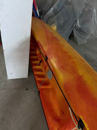 Kayak 3 plazas naranja y amarillo