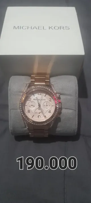 Reloj Michael Kors Dorado con Cristales