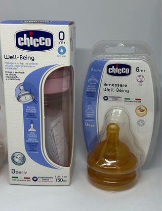 Chicco Biberão e Tetinas Well-Being 0m+ 04m e 6m+