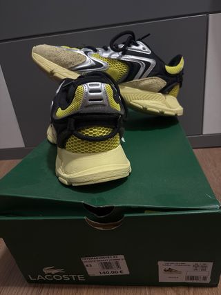 Zapatillas Lacoste Negras y Amarillas