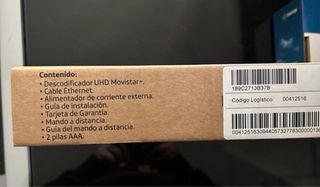 Descodificador UHD Movistar+ sin estrenar