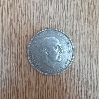 100 Pesetas Plata 1966 Franco