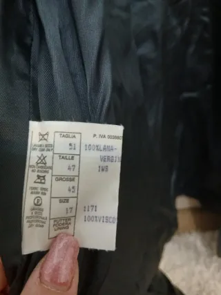 Cappotto vintage uomo lana