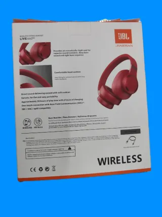 Auriculares JBL Live 660NC Vermelho