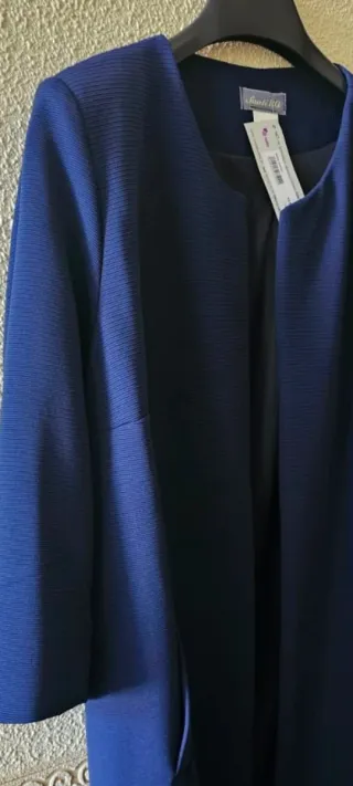 Chaqueta blazer azul mujer talla XXXL.