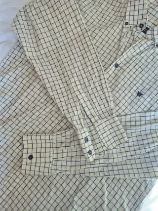 Camisa Caramelo Cuadros Talla L