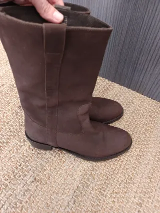 Botas piel Kickers marrones talla 36