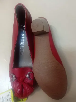 Zapatos Pitillos rojos tacón