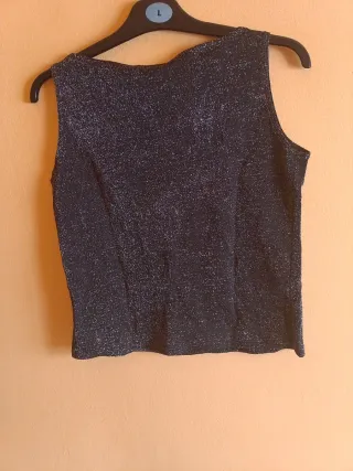 Top fiesta SpG plateado Talla S