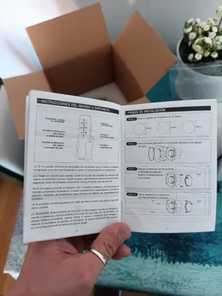 Extractor de aire reversible con mando