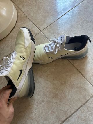 Nike Air Golf 270 Blancas/Amarillas Usadas 1 vez