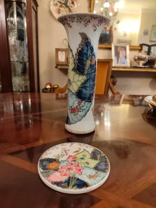 Jarrón trompeta Vista Alegre Tobacco Leaft