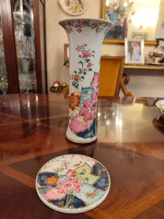 Jarrón trompeta Vista Alegre Tobacco Leaft