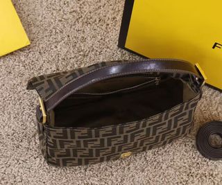 Borsa Fendi Monogram Beige e Marrone