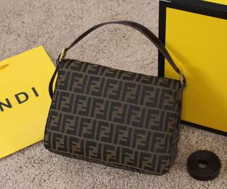 Borsa Fendi Monogram Beige e Marrone