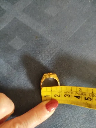 Anillo Tous Vermeil con Piedra Negra