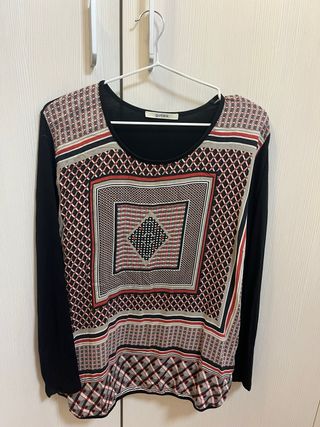 Camiseta estampada manga larga