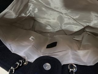 Borsa tote Chanel cotone nera