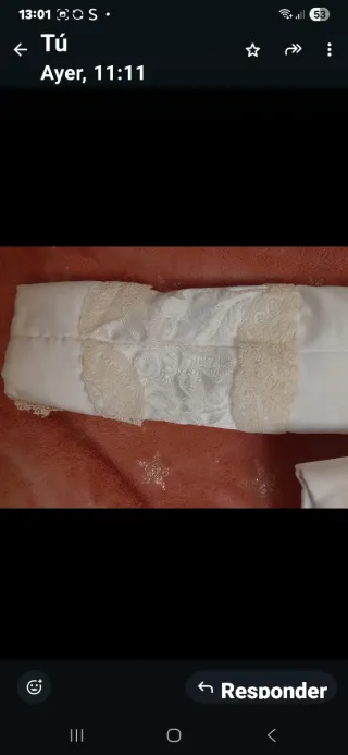 Corpiño fallera niña blanco