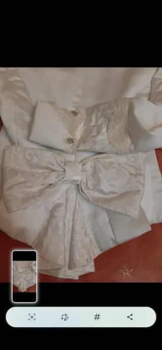 Corpiño fallera niña blanco