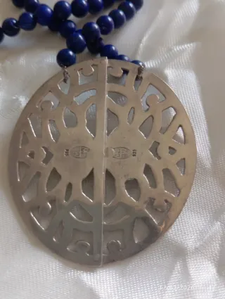 Bellissima collana lapislazzuli e argento 925
