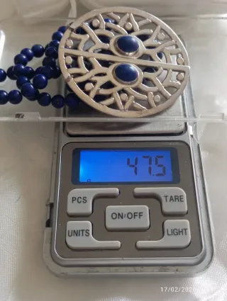 Bellissima collana lapislazzuli e argento 925