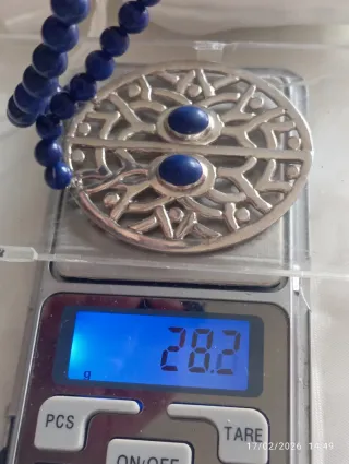 Bellissima collana lapislazzuli e argento 925