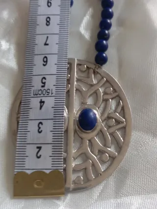 Bellissima collana lapislazzuli e argento 925