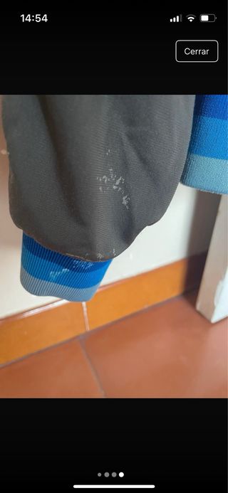 Chaqueta Adidas Gris Logo Grande Talla M