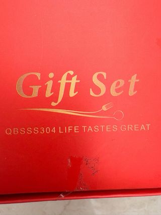 Cubiertos dorados Navidad infantiles