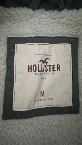 Chaqueta Parka Hollister Verde Talla M