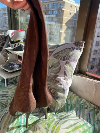 Botas Zara antelina marrones T41