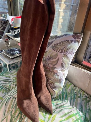 Botas Zara antelina marrones T41