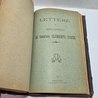 Libro RISORGIMENTO Ottolini Compagnia Medici 1884