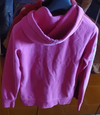 Felpa Superdry donna zip rosa, Tg M