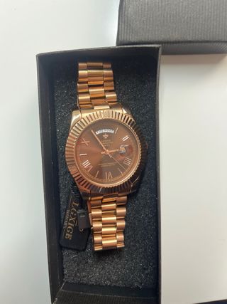 Reloj LGXIGE Dorado y Marrón