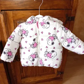 Chaqueta bebé Snoopy y corazones