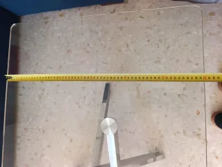 Mesa centro cristal diseño moderno