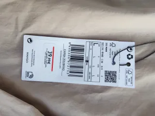 Camisa Mango Cuello Mao Beige Hombre. SIN ESTRENAR