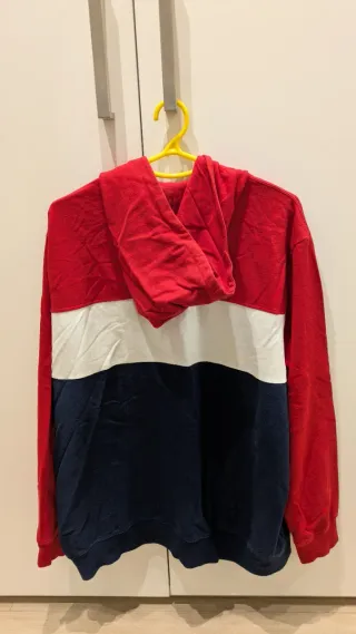 Sudadera Adidas Tricolor Media Cremallera Talla XL
